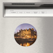 Amsterdamer Kanalhäuser am runden Magneten der Däm Magnet (In Situ (Geschirrspüler))