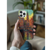 Amsterdamer Kanalhäuser im Stil von van Gogh Case-Mate iPhone Hülle