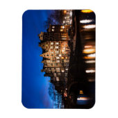 Amsterdamer Kanalhäuser nachts Magnet (Vertikal)