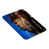 Amsterdamer Kanalhäuser nachts Magnet (Rechte Seite)