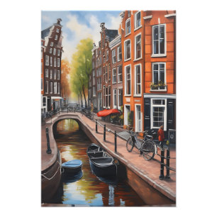 Amsterdamer Ölmalerei Fotodruck