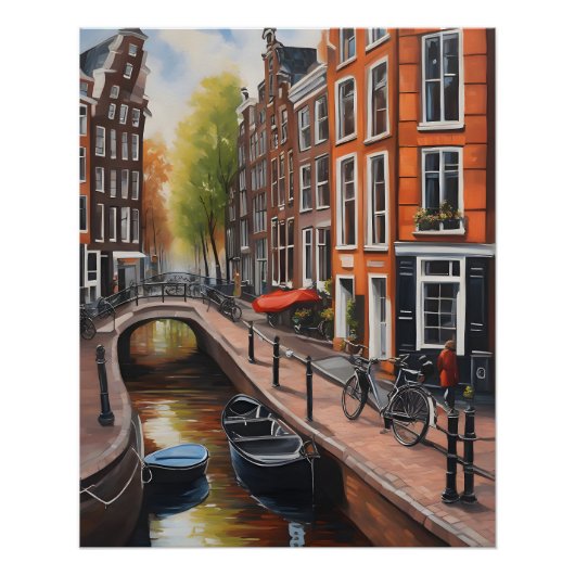 Amsterdamer Ölmalerei Poster (Vorderseite)