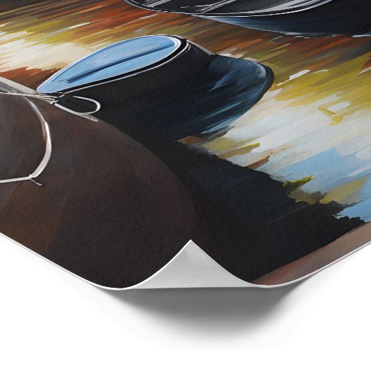 Amsterdamer Ölmalerei Poster (Ecke)