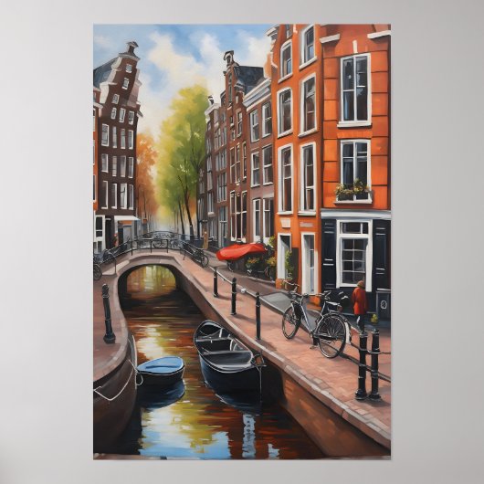 Amsterdamer Ölmalerei Poster (Vorne)