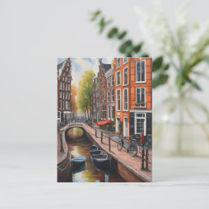 Amsterdamer Ölmalerei Postkarte