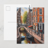 Amsterdamer Ölmalerei Postkarte (Vorne/Hinten)
