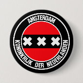 Amsterdamer RundEmblem Button (Vorderseite)