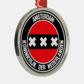 Amsterdamer RundEmblem Ornament Aus Metall (Rechts)