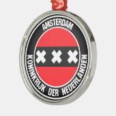 Amsterdamer RundEmblem Ornament Aus Metall (Links)