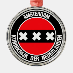 Amsterdamer RundEmblem Ornament Aus Metall
