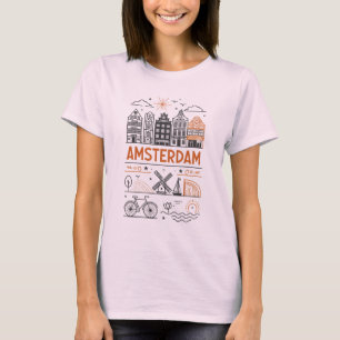 Amsterdamer T - Shirt Vintag Graphic Women's