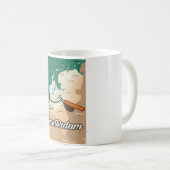Amsterdamer Vintager Stadtplan Kaffeetasse (VorderseiteRechts)
