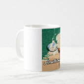 Amsterdamer Vintager Stadtplan Kaffeetasse (Vorderseite Links)