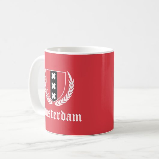 Amsterdamer Wappen Kaffeetasse (Vorderseite Links)