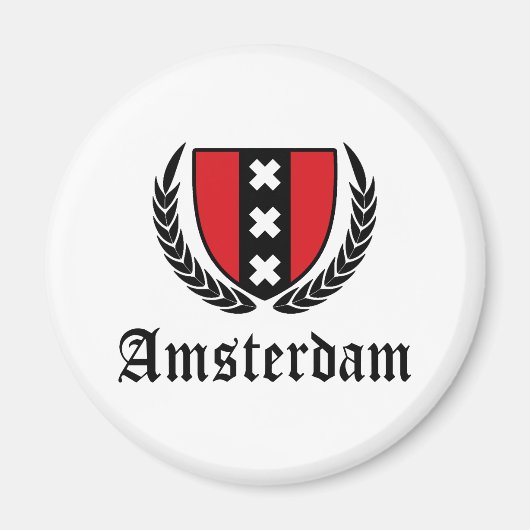 Amsterdamer Wappen Magnet (Vorne)