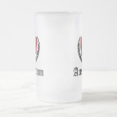 Amsterdamer Wappen Mattglas Bierglas (Mittel)