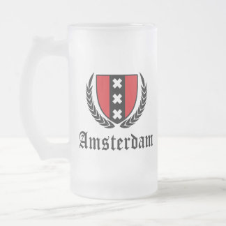 Amsterdamer Wappen Mattglas Bierglas