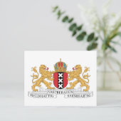 Amsterdamer Wappen Postkarte (Stehend Vorderseite)