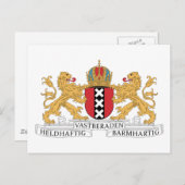 Amsterdamer Wappen Postkarte (Vorne/Hinten)