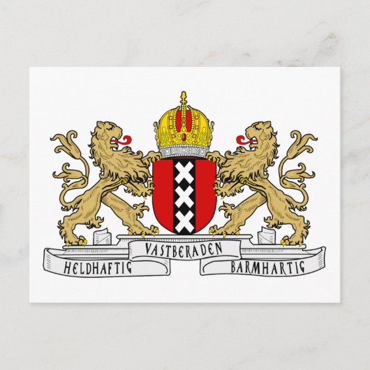 Amsterdamer Wappen Postkarte (Vorderseite)