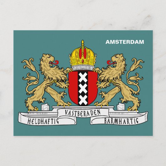 Amsterdamer Wappen Postkarte (Vorderseite)