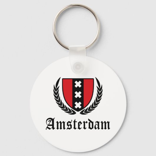 Amsterdamer Wappen Schlüsselanhänger (Vorderseite)