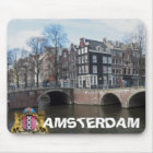 Amsterdamkanal-u. -brücken-Foto Mousepad