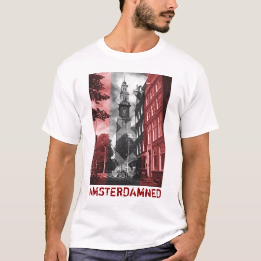 AMSTERDAMNED Westertoren T-Shirt (Vorderseite)