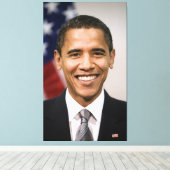 Amt des designierten Präsidenten Barack Obama Leinwanddruck (Insitu (Holzboden))