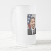 Amt des designierten Präsidenten Barack Obama Mattglas Bierglas (Vorderseite Links)