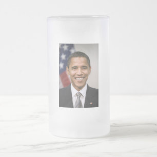Amt des designierten Präsidenten Barack Obama Mattglas Bierglas