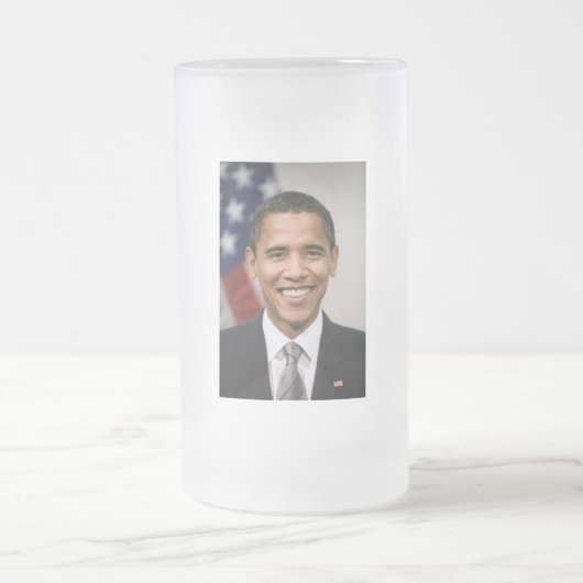 Amt des designierten Präsidenten Barack Obama Mattglas Bierglas (Mittel)