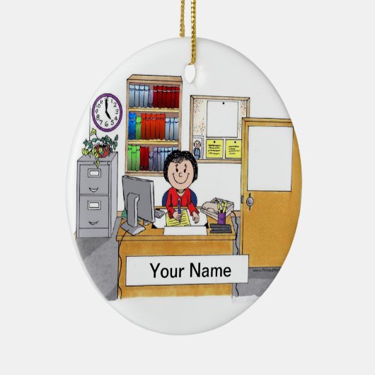 Amt - Weibliche Keramikornament (Rechts)