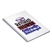 Amtlich entlastete Krankenschwester Notizblock (Rechte Seite)