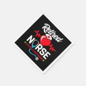 Amtlich entlastete Krankenversicherung Serviette (Ecke)