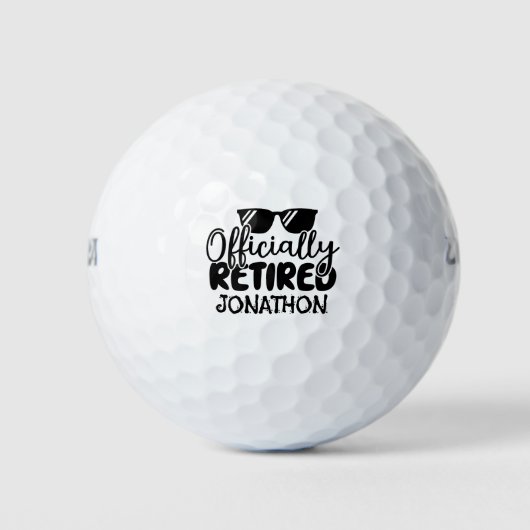 Amtlich überholte Personalisierte Namensvergabe Golfball (Vorderseite)