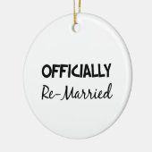 amtlich wieder verheiratet keramik ornament (Links)