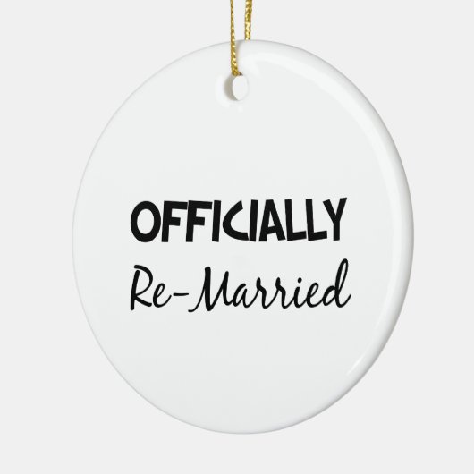 amtlich wieder verheiratet keramik ornament (Links)