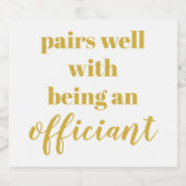 Amtlicher Vorschlag Geschenk werden Sie uns heirat Schaumweinetikett (Einzelnes Label)