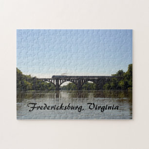 Amtrack-Zug überquert den Rappahannock River Puzzle