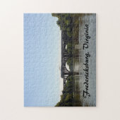 Amtrack-Zug überquert den Rappahannock River Puzzle (Vertikal)