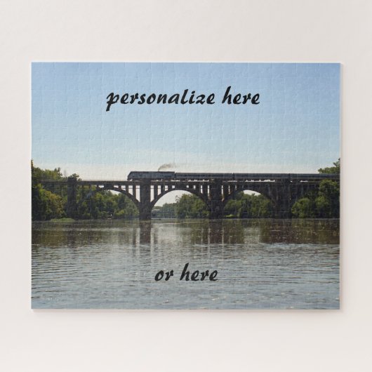 Amtrack-Zug überquert Rappahannock River Puzzle (Horizontal)