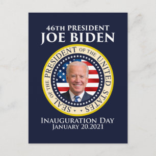 Amtsantritt von Präsident Biden Postkarte