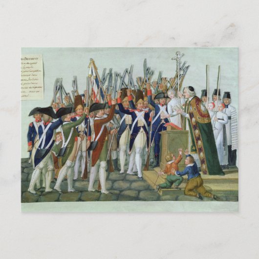Amtseid, Februar 1790 Postkarte (Vorderseite)