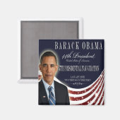Amtseinführung 2013 Obama Magnet (Vorderseite/Rückseite)