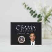 Amtseinführung Obamas Postkarte (Stehend Vorderseite)