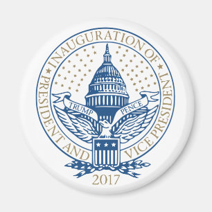 Amtseinführung Trump Pence 2017 Logo Magnet