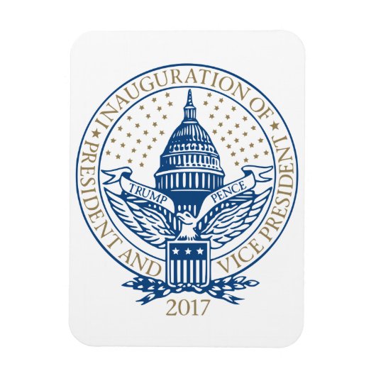 Amtseinführung Trump Pence 2017 Logo Magnet (Vertikal)