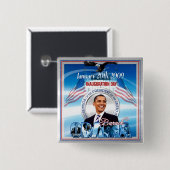 Amtseinführung von Barack Obama Button (Vorne & Hinten)