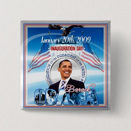 Amtseinführung von Barack Obama Button (Vorderseite)